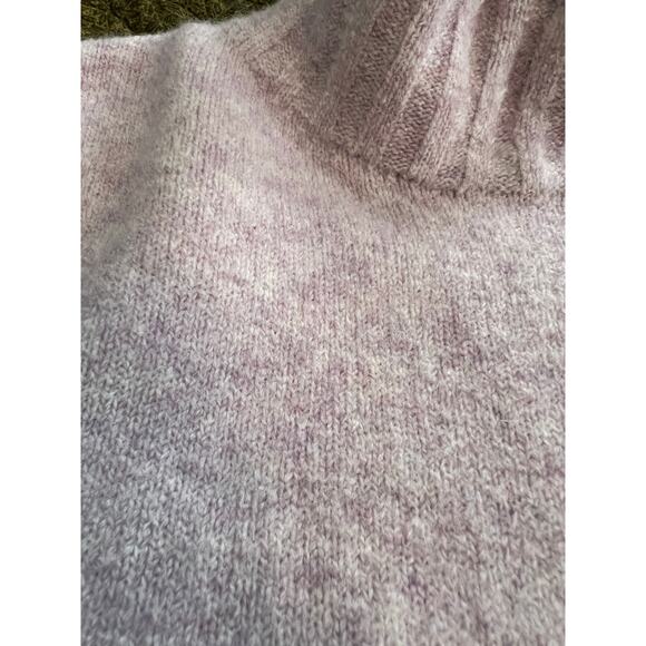 J.CREW turtle neck super soft sweater lavender wool, nylon, alpaca blend casual - Picture 6 of 10